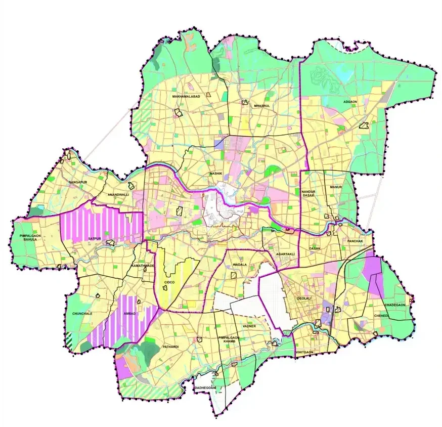 Nashik Development Plan - spatial planning map